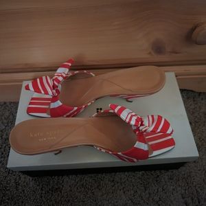 Kate Spade Striped Red Heels